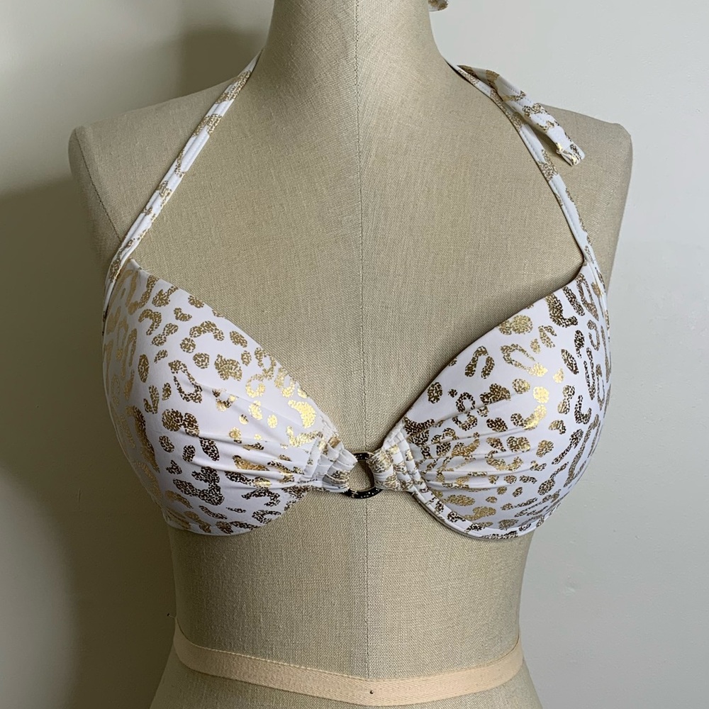 Gold Metallic Animal Print by Smart & Sexy Sz 36C - Picture 4 of 10